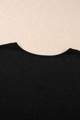 V-Neck Short Sleeve T-Shirt - Trendsi - Flyclothing LLC