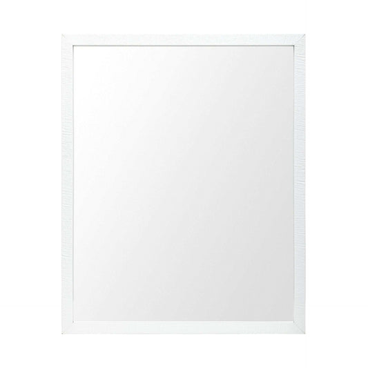 Rectangle White Accent Mirror With Crisp White Finish Frame - Homeroots - Flyclothing LLC