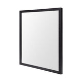 Rectangle Black Accent Mirror With Oxidized Finish Frame - Homeroots