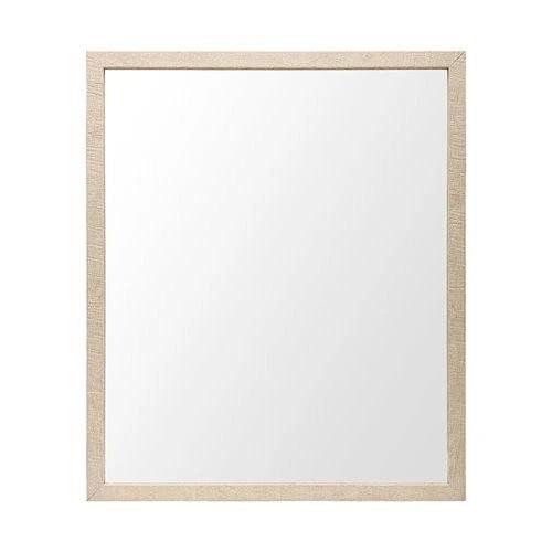 Rectangle Natural Accent Mirror With Matte Finish Frame - Homeroots