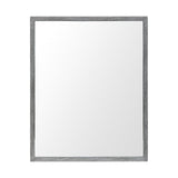 Rectangle Grey Accent Mirror With Driftwood Quality Frame - Homeroots