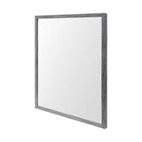 Rectangle Grey Accent Mirror With Driftwood Quality Frame - Homeroots