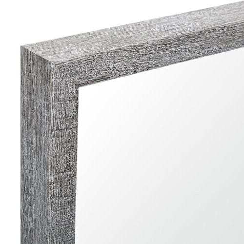 Rectangle Grey Accent Mirror With Driftwood Quality Frame - Homeroots - Flyclothing LLC