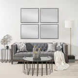 Rectangle Grey Accent Mirror With Driftwood Quality Frame - Homeroots