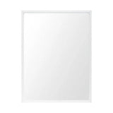 Rectangle White Accent Mirror With Crisp White Finish Frame - Homeroots