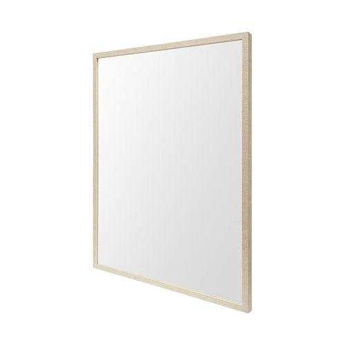 Rectangle Natural Accent Mirror With Matte Finish Frame - Homeroots - Flyclothing LLC