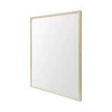 Rectangle Natural Accent Mirror With Matte Finish Frame - Homeroots