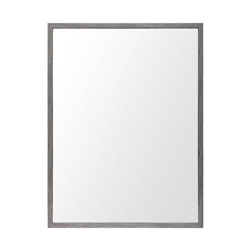 Rectangle Grey Accent Mirror With Driftwood Quality Frame - Homeroots