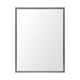 Rectangle Grey Accent Mirror With Driftwood Quality Frame - Homeroots
