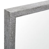 Rectangle Grey Accent Mirror With Driftwood Quality Frame - Homeroots