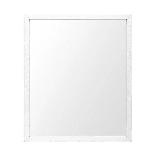 Rectangle White Accent Mirror With Crisp White Finish Frame - Homeroots