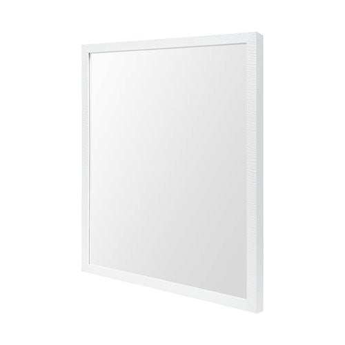 Rectangle White Accent Mirror With Crisp White Finish Frame - Homeroots - Flyclothing LLC