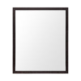Rectangle Espresso Accent Mirror With Lakeside Design - Homeroots