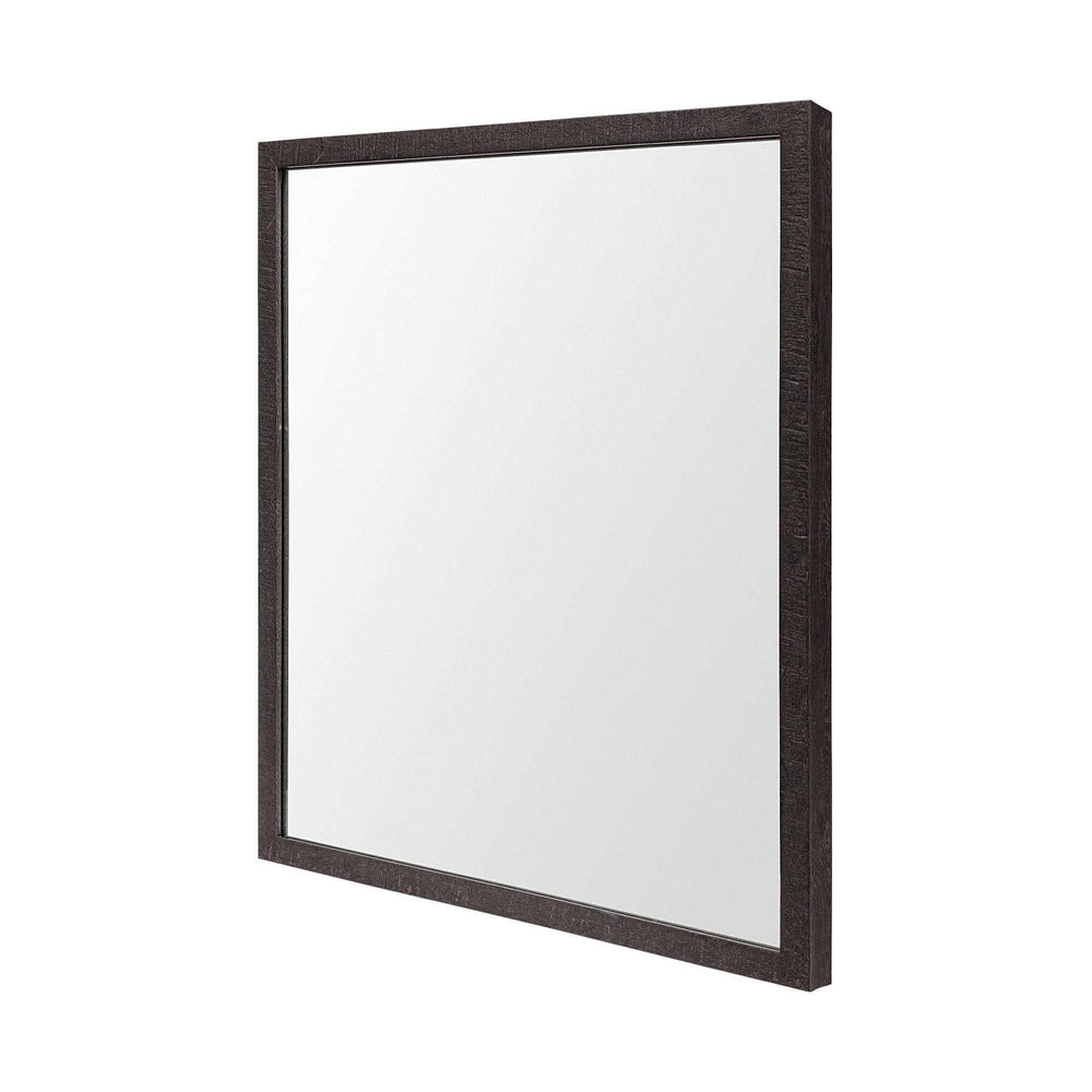 Rectangle Espresso Accent Mirror With Lakeside Design - Homeroots - Flyclothing LLC