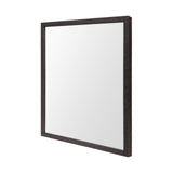 Rectangle Espresso Accent Mirror With Lakeside Design - Homeroots