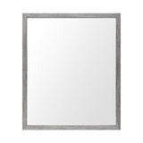 Rectangle Grey Accent Mirror With Driftwood Quality Frame - Homeroots