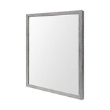 Rectangle Grey Accent Mirror With Driftwood Quality Frame - Homeroots