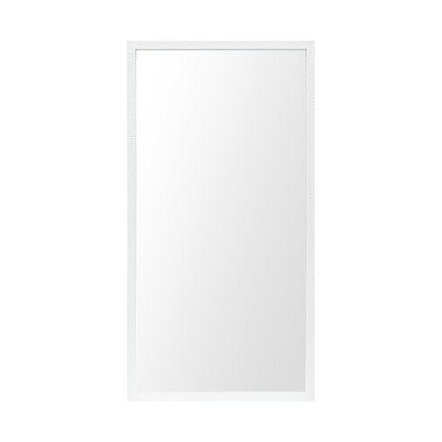 Rectangle White Accent Mirror With Crisp White Finish Frame - Homeroots