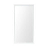 Rectangle White Accent Mirror With Crisp White Finish Frame - Homeroots