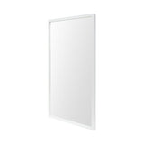 Rectangle White Accent Mirror With Crisp White Finish Frame - Homeroots