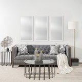 Rectangle White Accent Mirror With Crisp White Finish Frame - Homeroots