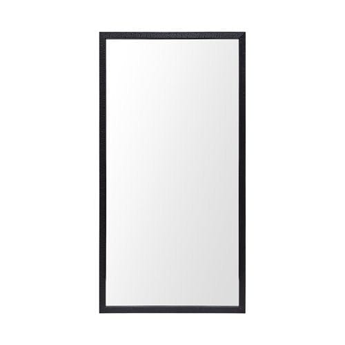 Rectangle Black Accent Mirror With Oxidized Finish Frame - Homeroots