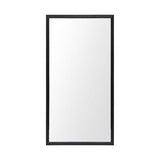 Rectangle Black Accent Mirror With Oxidized Finish Frame - Homeroots