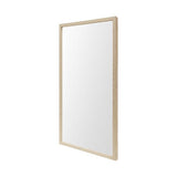 Rectangle Natural Accent Mirror With Matte Finish Frame - Homeroots