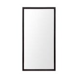 Rectangle Espresso Accent Mirror With Lakeside Design - Homeroots