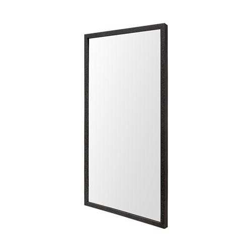 Rectangle Espresso Accent Mirror With Lakeside Design - Homeroots - Flyclothing LLC