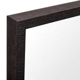 Rectangle Espresso Accent Mirror With Lakeside Design - Homeroots