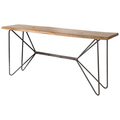 16" Brown Solid Wood Console Table - Homeroots