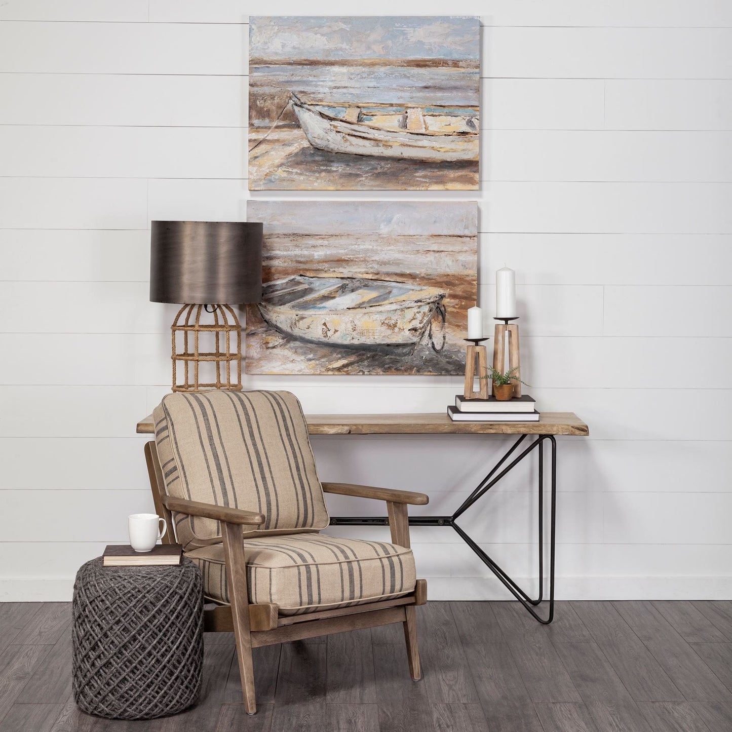 16" Brown Solid Wood Console Table - Homeroots - Flyclothing LLC