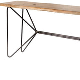 16" Brown Solid Wood Console Table - Homeroots - Flyclothing LLC