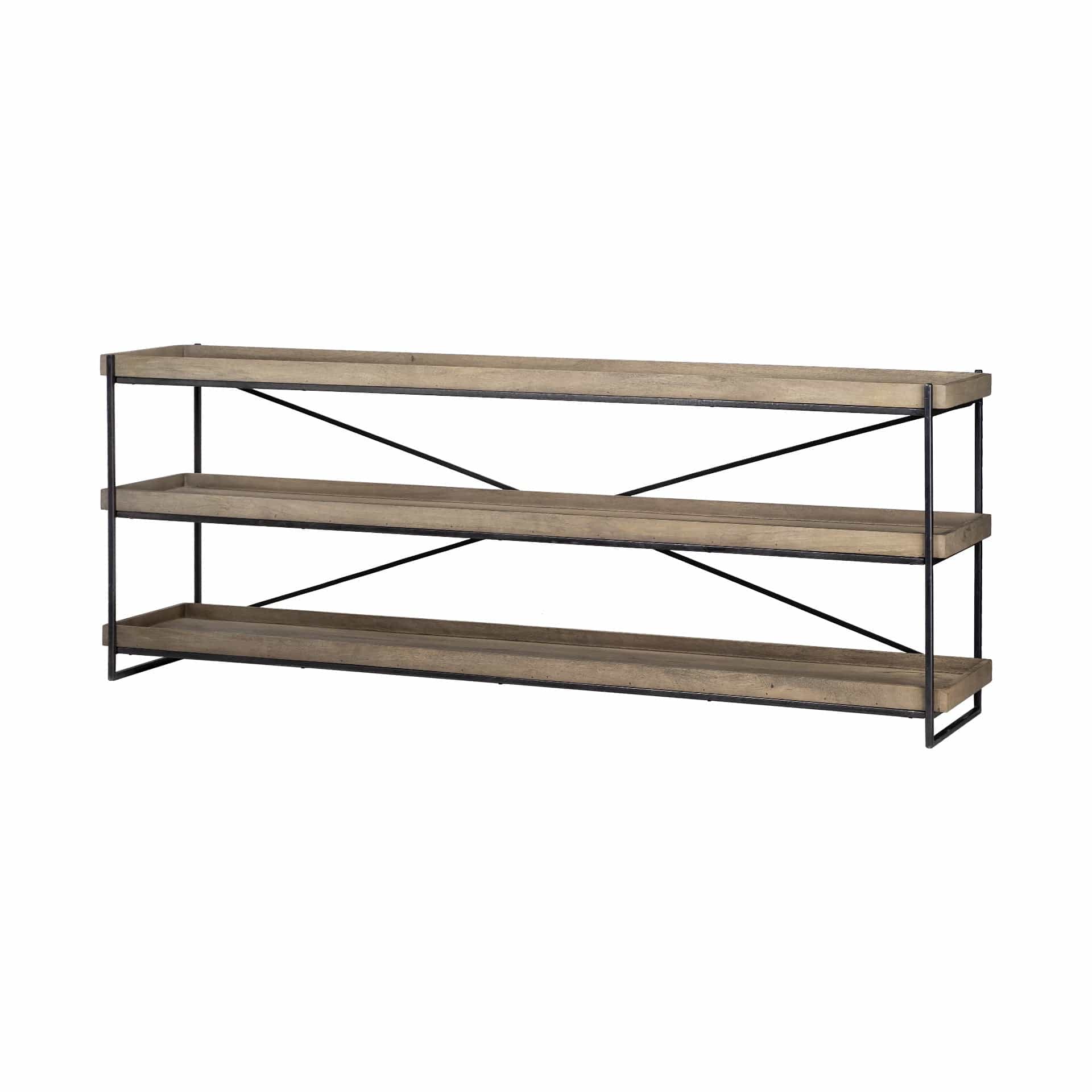 16" Brown Solid Wood Console Table - Homeroots