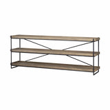 16" Brown Solid Wood Console Table - Homeroots - Flyclothing LLC