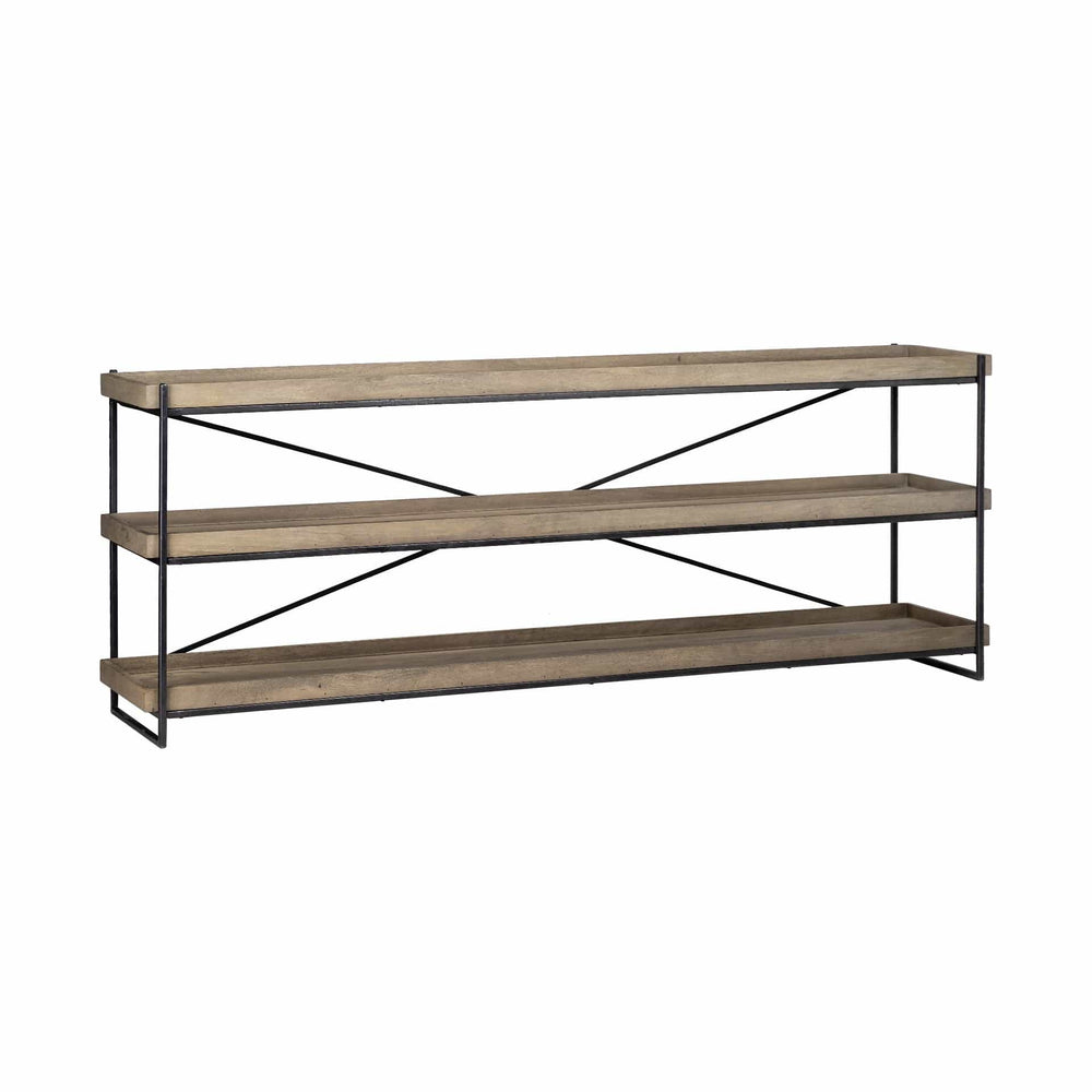 16" Brown Solid Wood Console Table - Homeroots - Flyclothing LLC