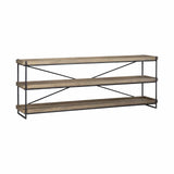 16" Brown Solid Wood Console Table - Homeroots - Flyclothing LLC
