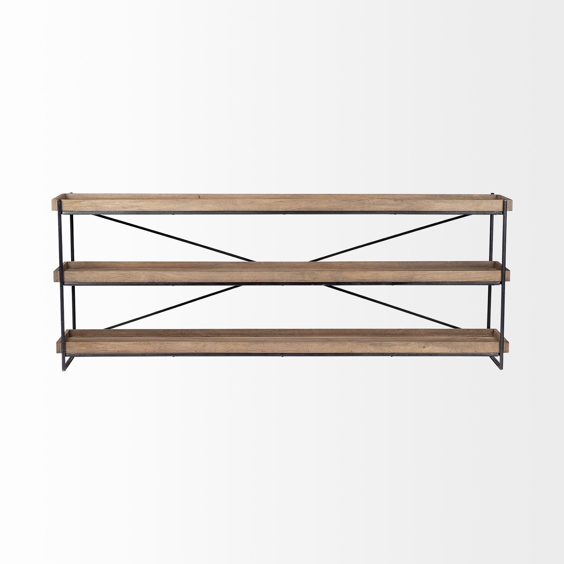 16" Brown Solid Wood Console Table - Homeroots