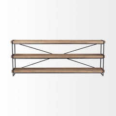16" Brown Solid Wood Console Table - Homeroots