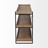 16" Brown Solid Wood Console Table - Homeroots - Flyclothing LLC