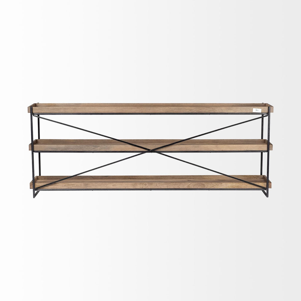 16" Brown Solid Wood Console Table - Homeroots - Flyclothing LLC
