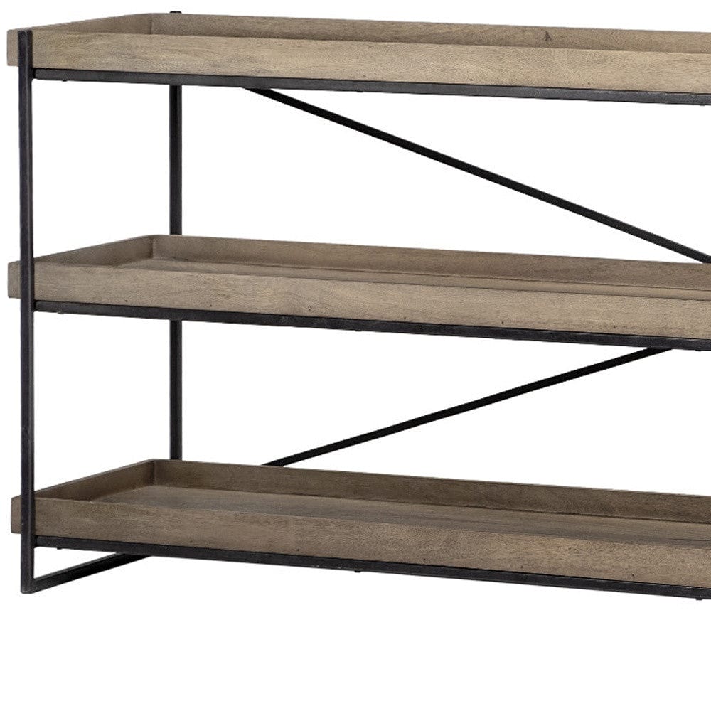 16" Brown Solid Wood Console Table - Homeroots