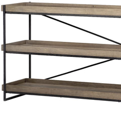 16" Brown Solid Wood Console Table - Homeroots