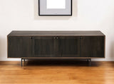 20" Brown Solid Wood Credenza with Four Doors - Homeroots