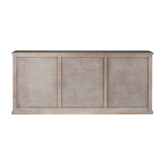 Brown Solid Mango Wood Sideboard With 3 Cabinets And 3 Drawers