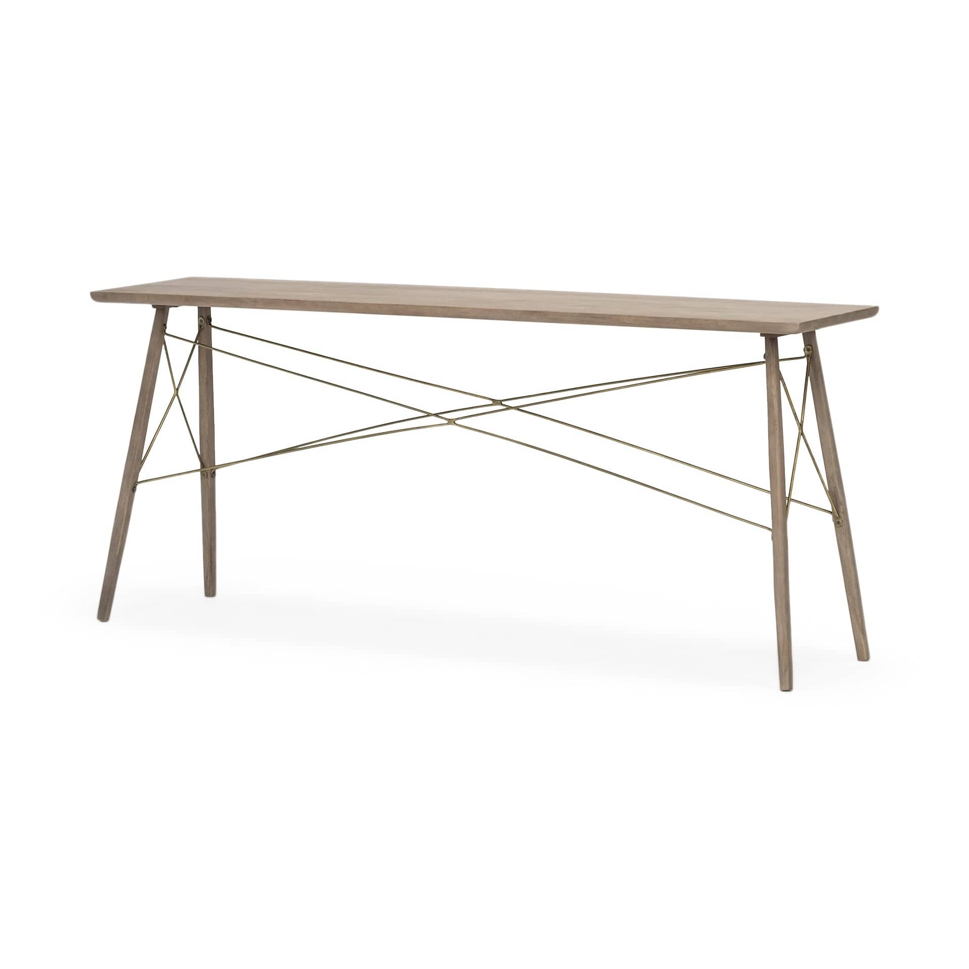 16" Brown Solid Wood Console Table - Homeroots