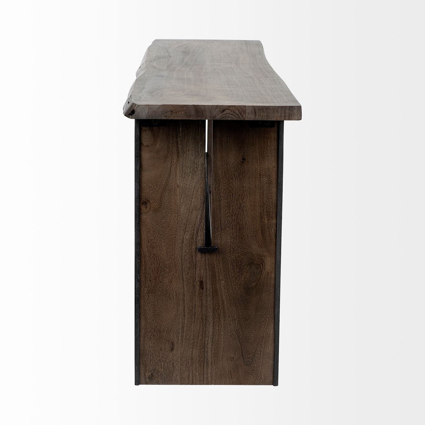 16" Brown Solid Wood Solid Console Table - Homeroots - Flyclothing LLC