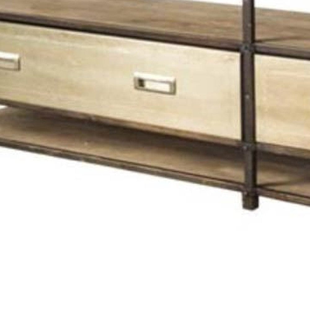 15" Brown Solid Wood Console Table - Homeroots - Flyclothing LLC