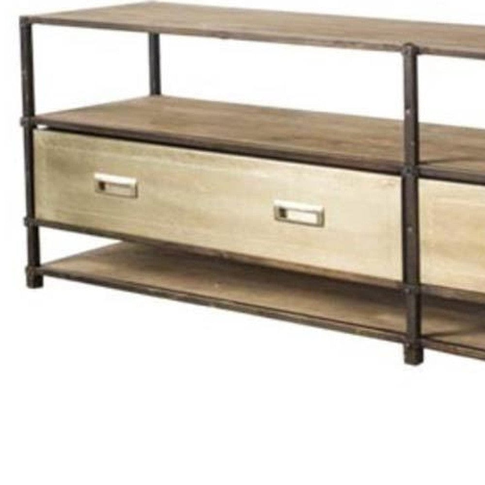 15" Brown Solid Wood Console Table - Homeroots - Flyclothing LLC